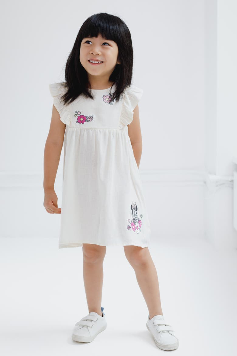 Minnie Mouse Sleeveless Dress, Alternate, color, Ivory Minnie Mouse