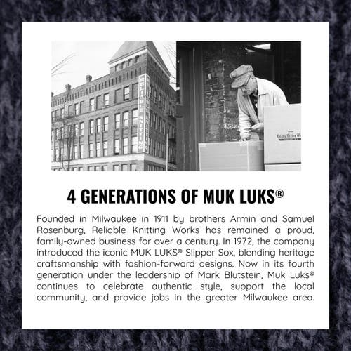 Muk Luks Wool Blend Socks 2 Pair Pack In Multi