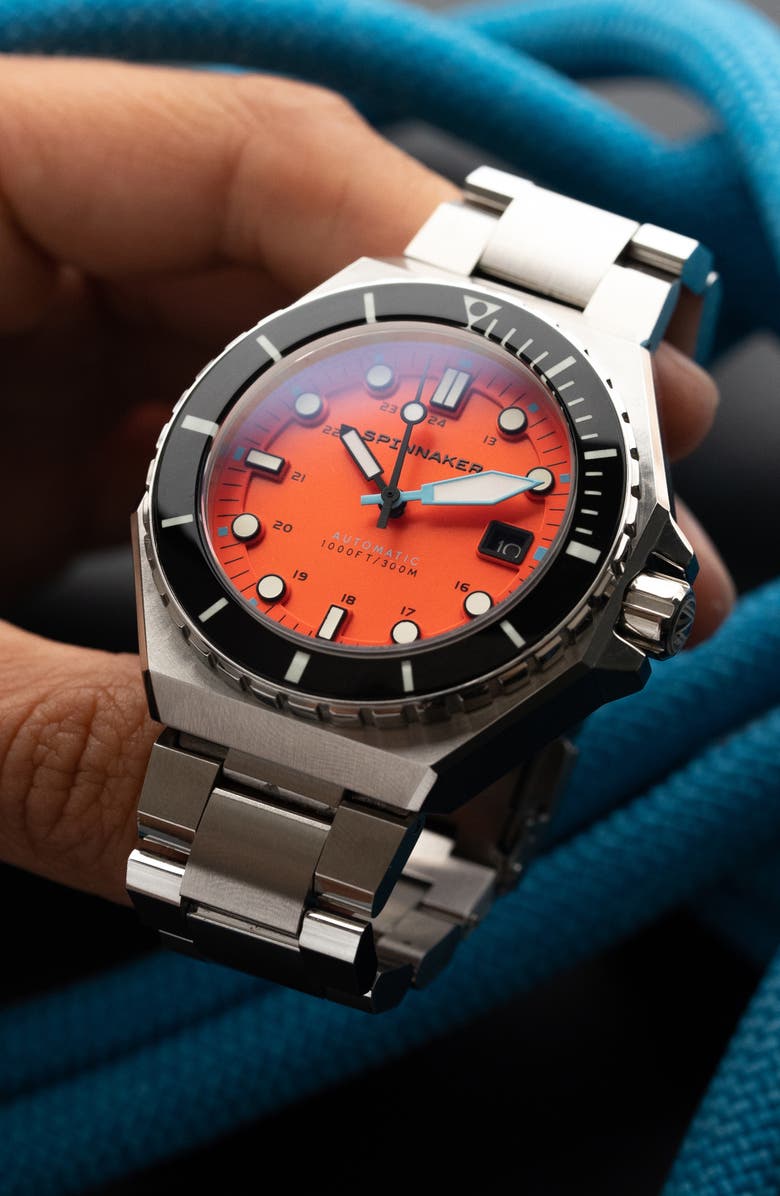 SPINNAKER Dumas Automatic Bracelet Watch, 44mm, Alternate, color, 
