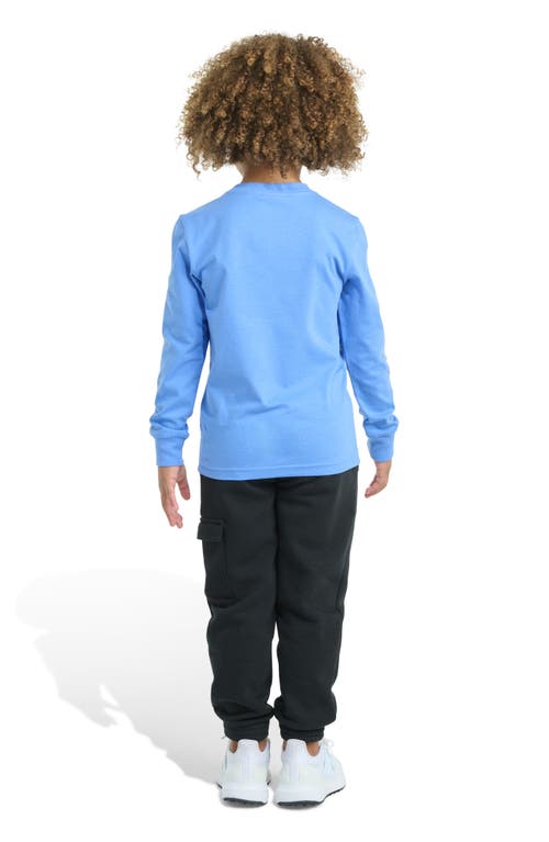 Adidas Originals Toddler & Little Boys Long-sleeve Graphic T-shirt & Elastic-waistband Cargo Jogger Pants, 2 Piece Se In Blue