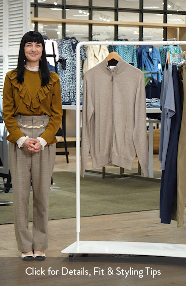 Merino Wool Zip Cardigan, sales video thumbnail