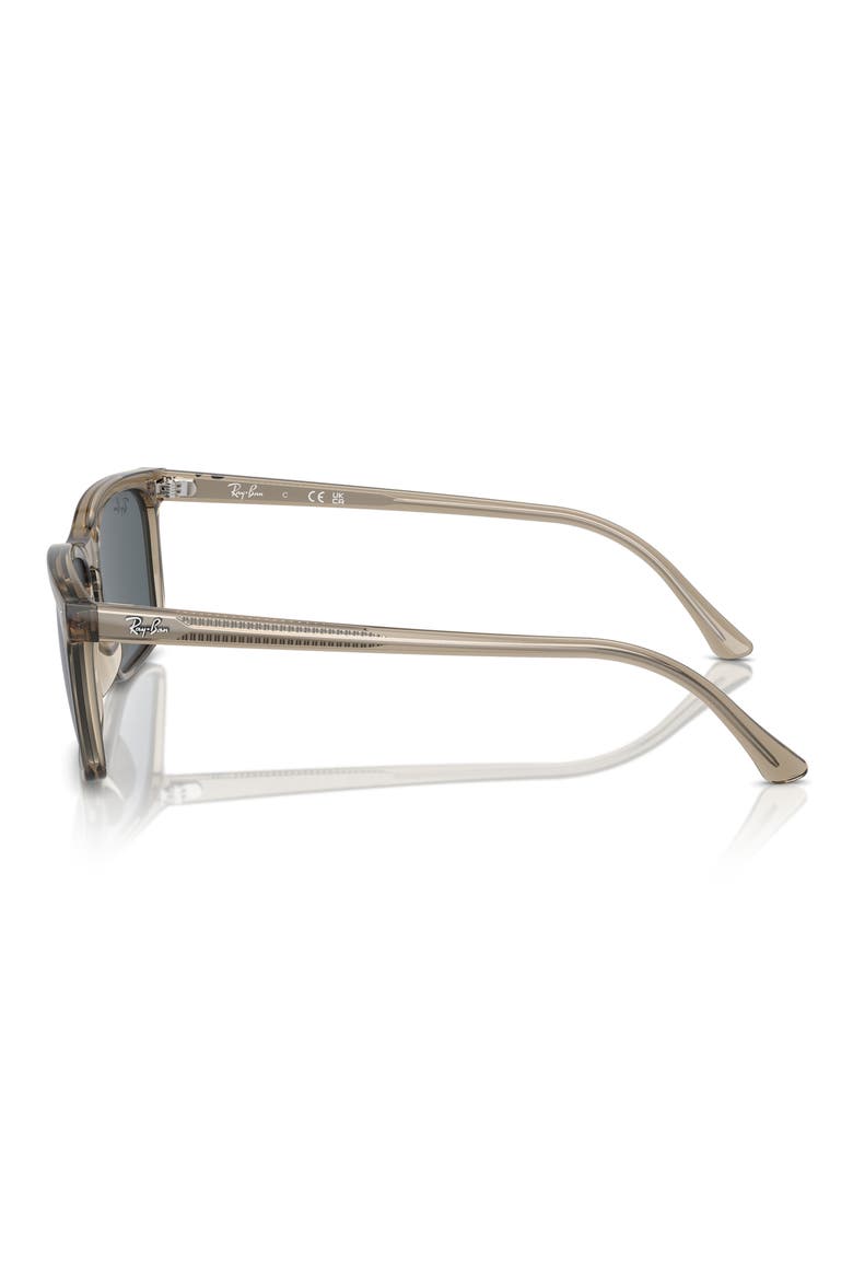 59mm Rectangular Sunglasses, Alternate, color, BLUE/ BROWN