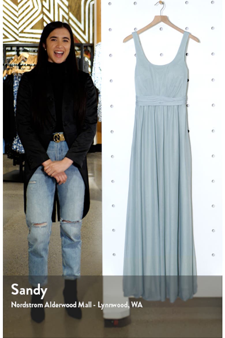 Jan Scoop Neck Column Gown video