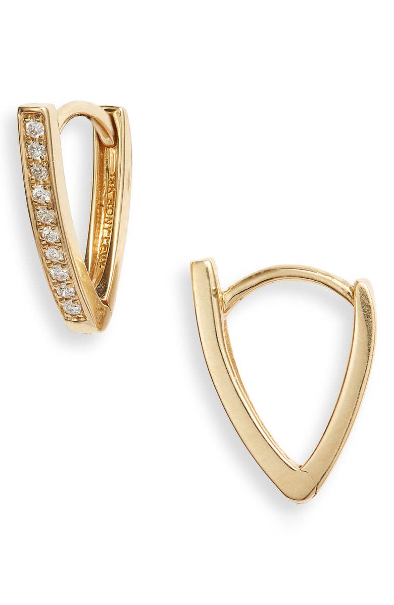 Bony Levy Kiera Diamond Bar Hoop Earrings, Main, color, 
