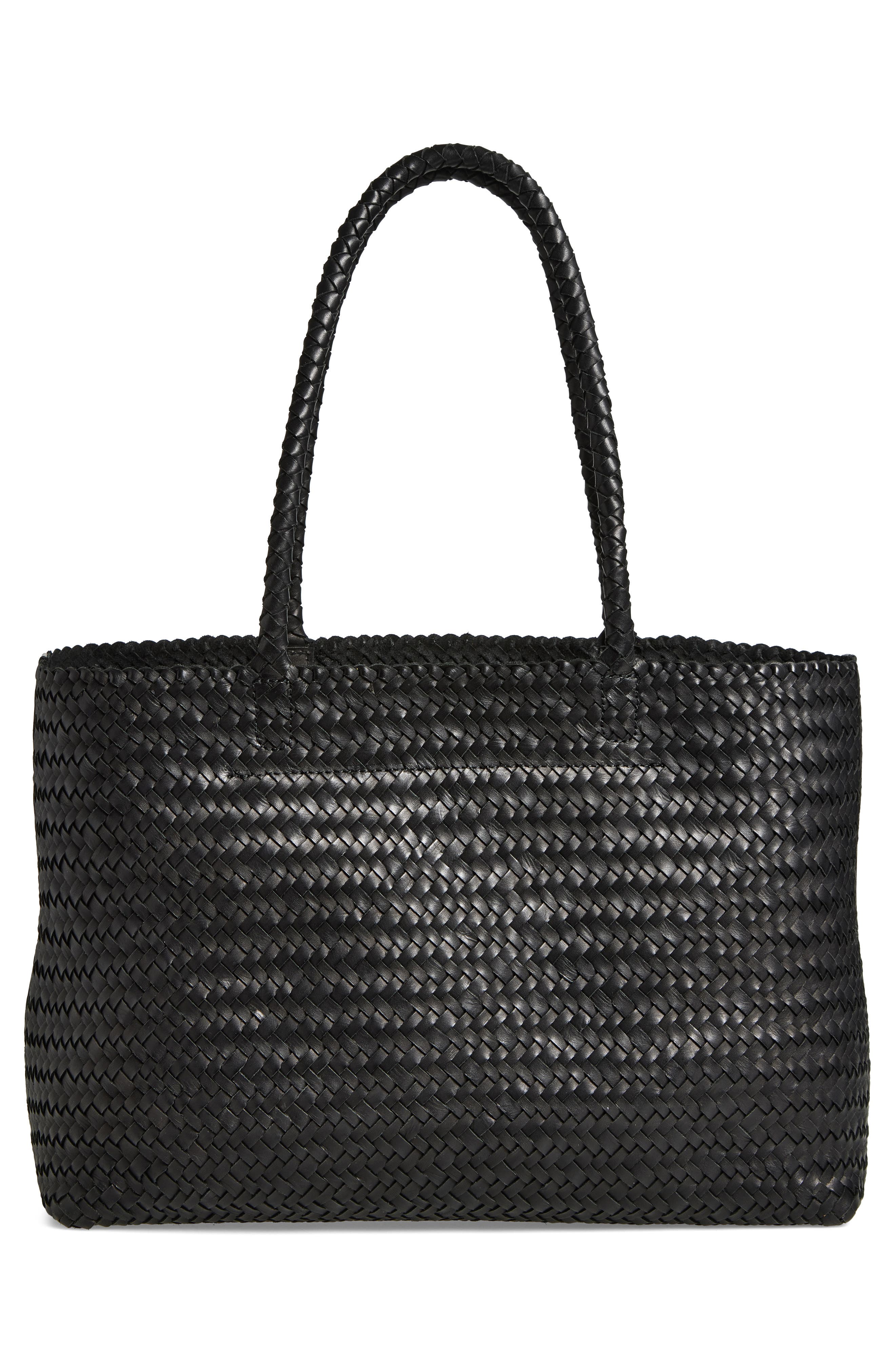 Madewell Handwoven Leather Tote, Alternate, color, 