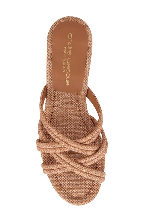 Andre Assous Polina Slide Sandal In Cuero