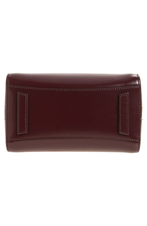Givenchy Antigona Mini Top Handle Bag In Burgundy