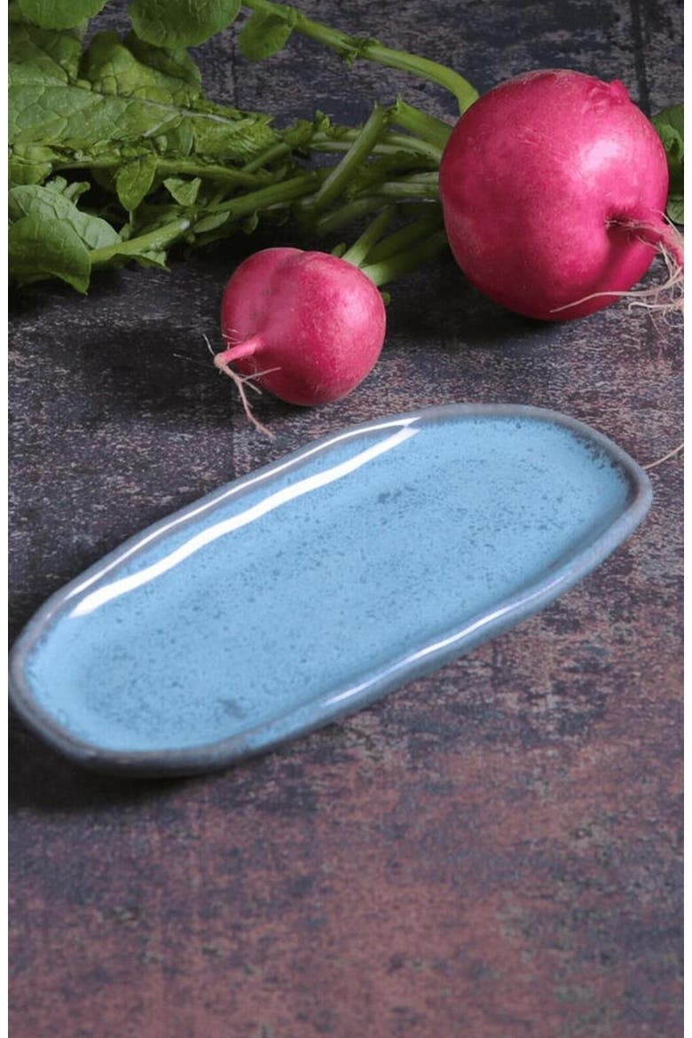 Shallow Organic Oval Platter Mini Set of 4, Alternate, color, Breeze