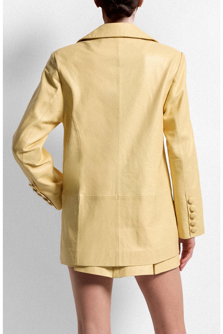 Willow Upcycled Leather Blazer, Alternate, color, MAUVE