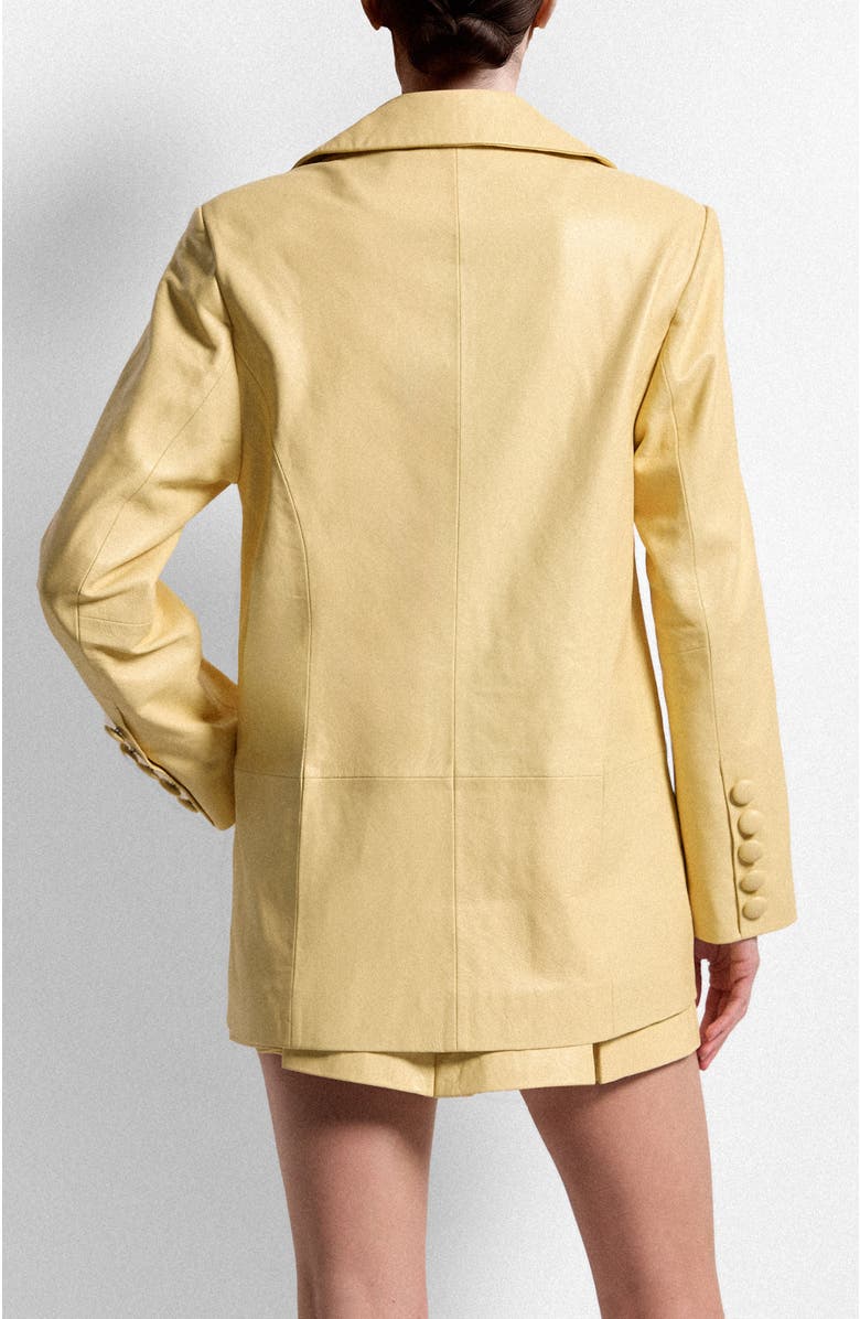 AS by DF Willow Upcycled Leather Blazer, Alternate, color, Mauve