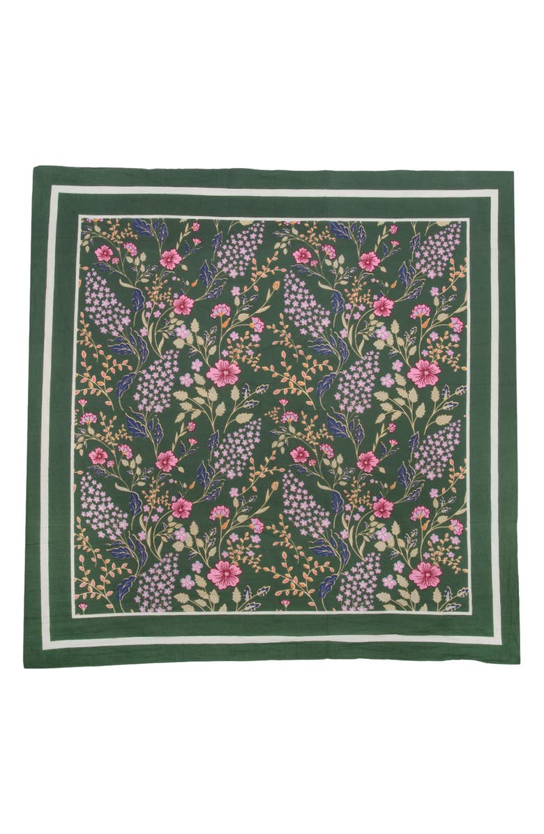 SAACHI Floral Cotton Bandana Scarf, Main, color, 