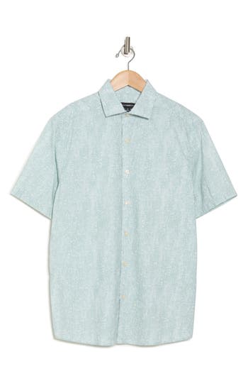 Westzeroone Hugo Short Sleeve Cotton Button-up Shirt