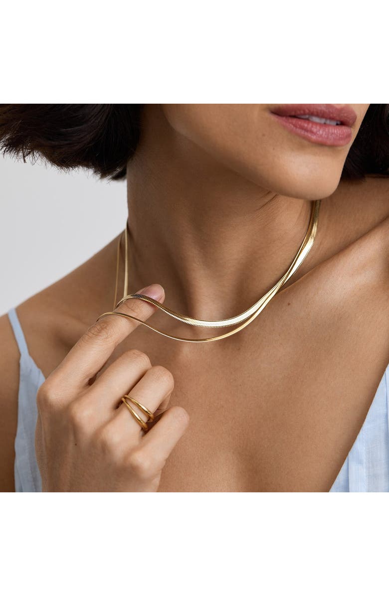 D.LOUISE Essentials Snake Chain Necklace, Alternate, color, Gold