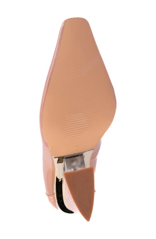 Ninety Union Viper Block Heel Pump In Blush