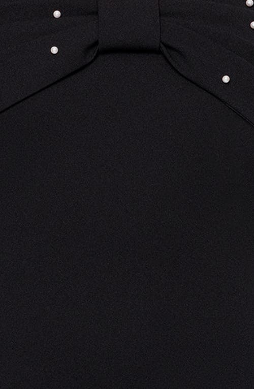 Blondie Nites Off-the-shoulder Minidress In Black
