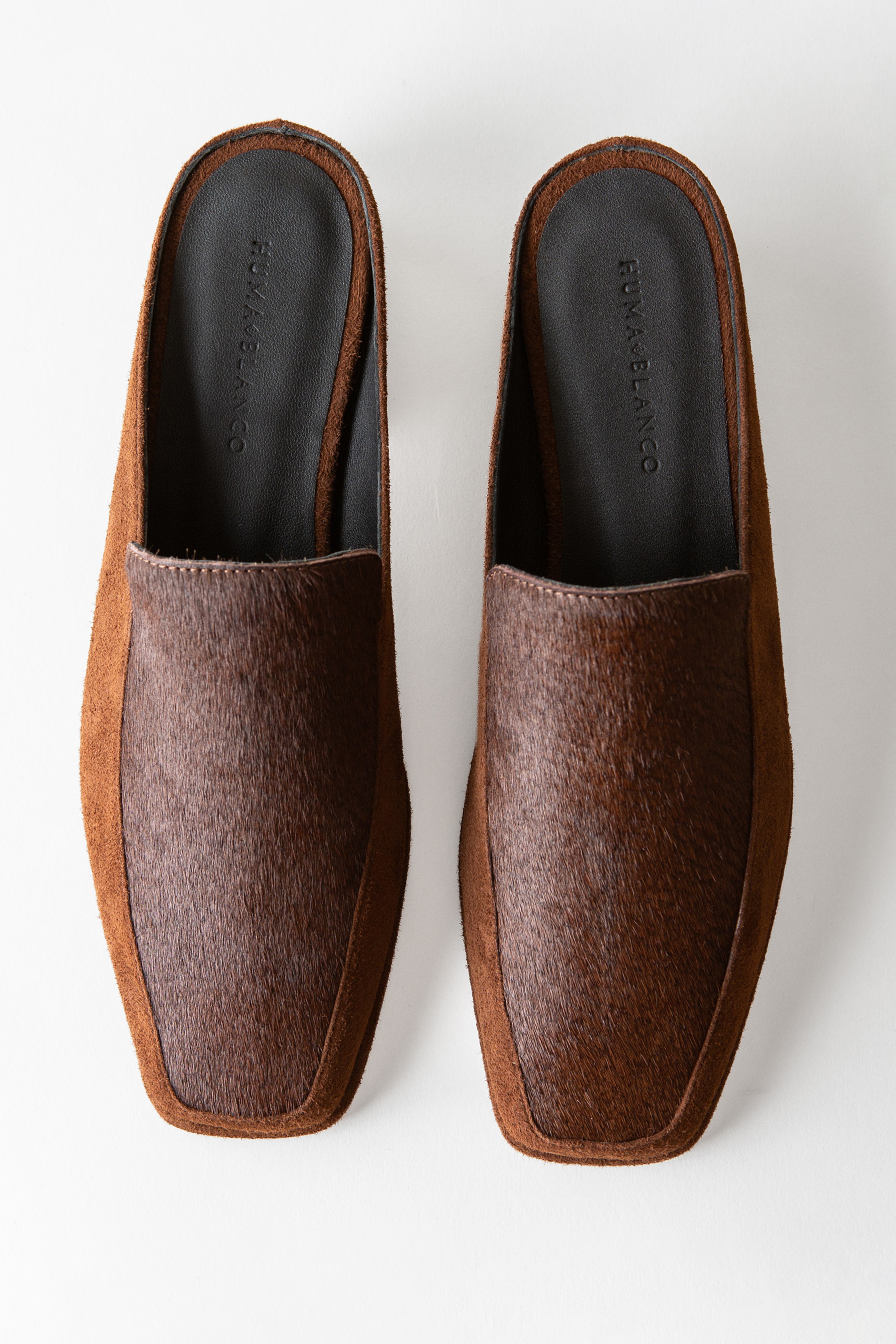 Felix Genuine Calf Hair Slip-on Loafer Mule, Alternate, color, Chocolate Calf Hair