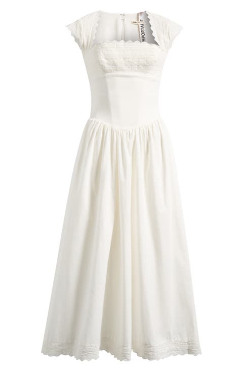 Fiorella Broderie Short Sleeve Dress