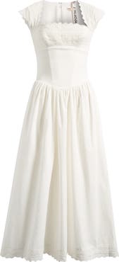 HOUSE OF CB Fiorella Broderie Short Sleeve Dress