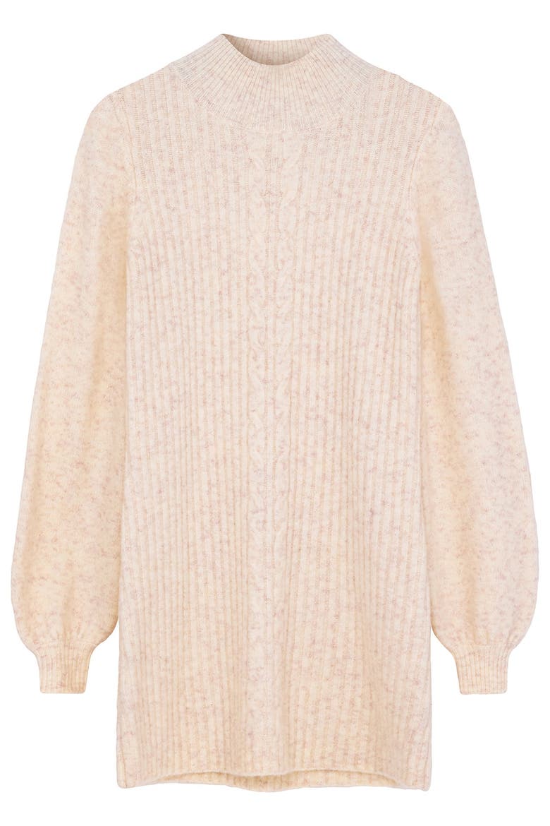 Turtleneck Sweater Dress, Alternate, color, IVORY