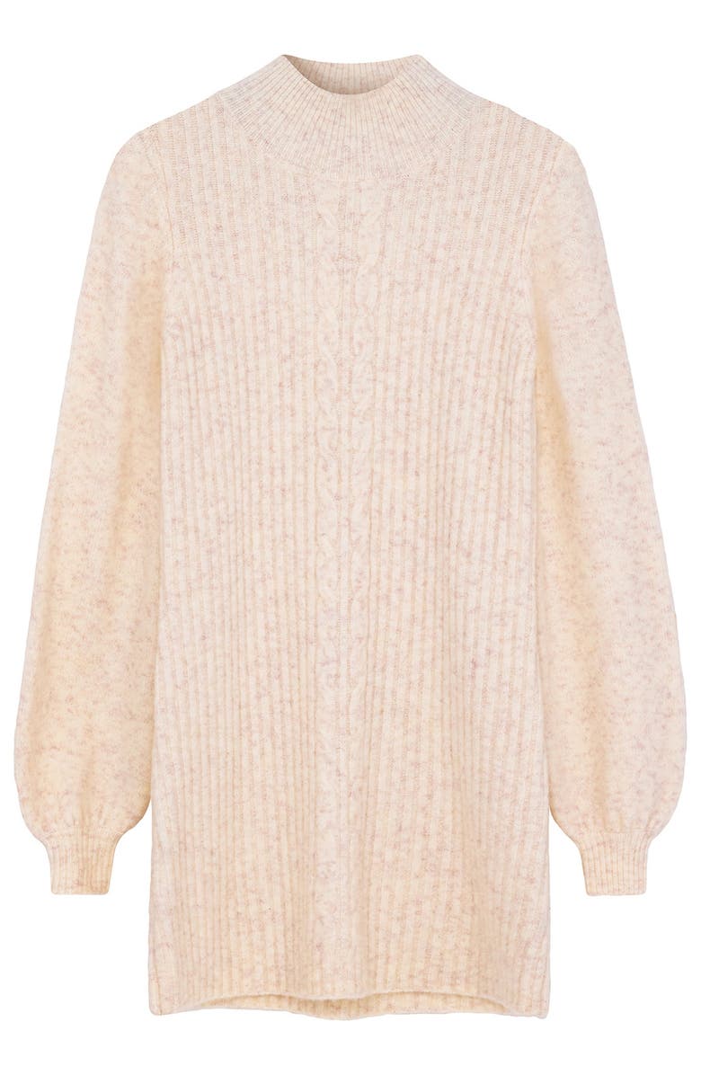 Joe Browns Turtleneck Sweater Dress, Alternate, color, Ivory