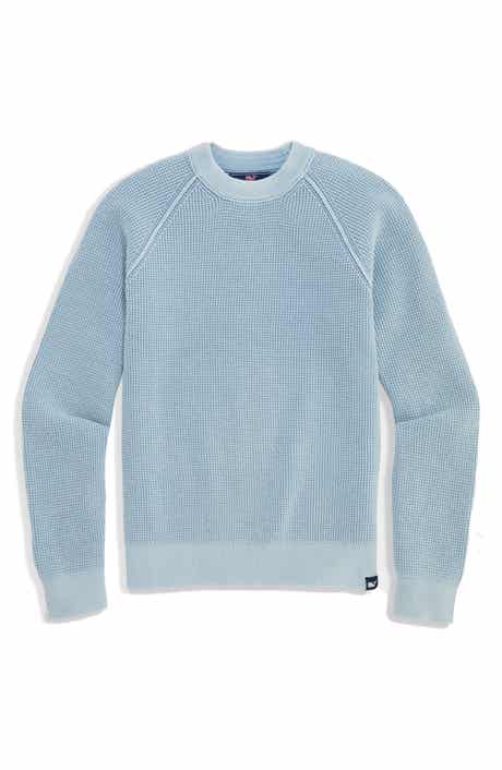 Kids' Raglan Sleeve Cotton Waffle Sweater