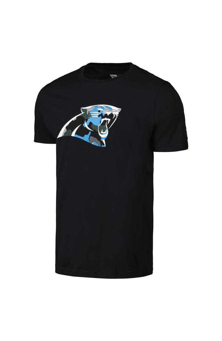 New Era Men's New Era Black Carolina Panthers Camo Logo T-Shirt, Alternate, color, Black
