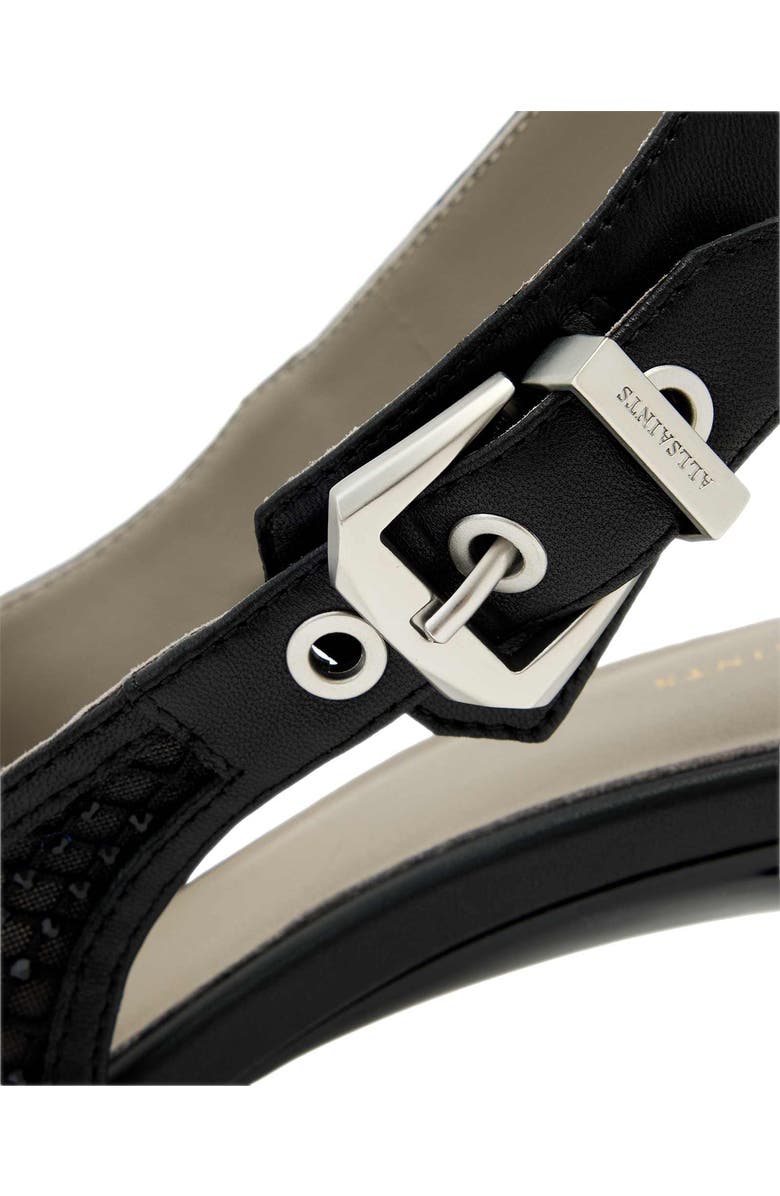 AllSaints Idiya Mesh Slingback Pump, Alternate, color, Black