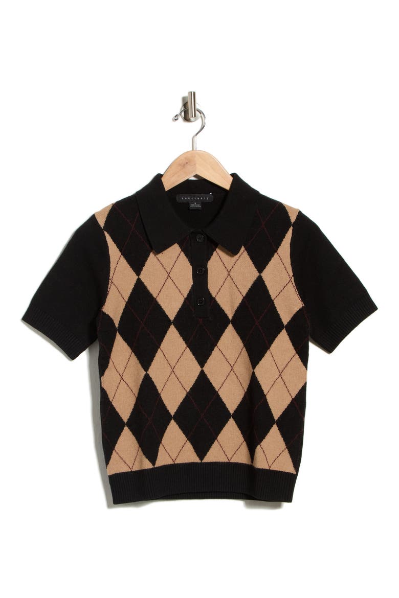 Argyle Polo, Main, color, BLACK BARLEY