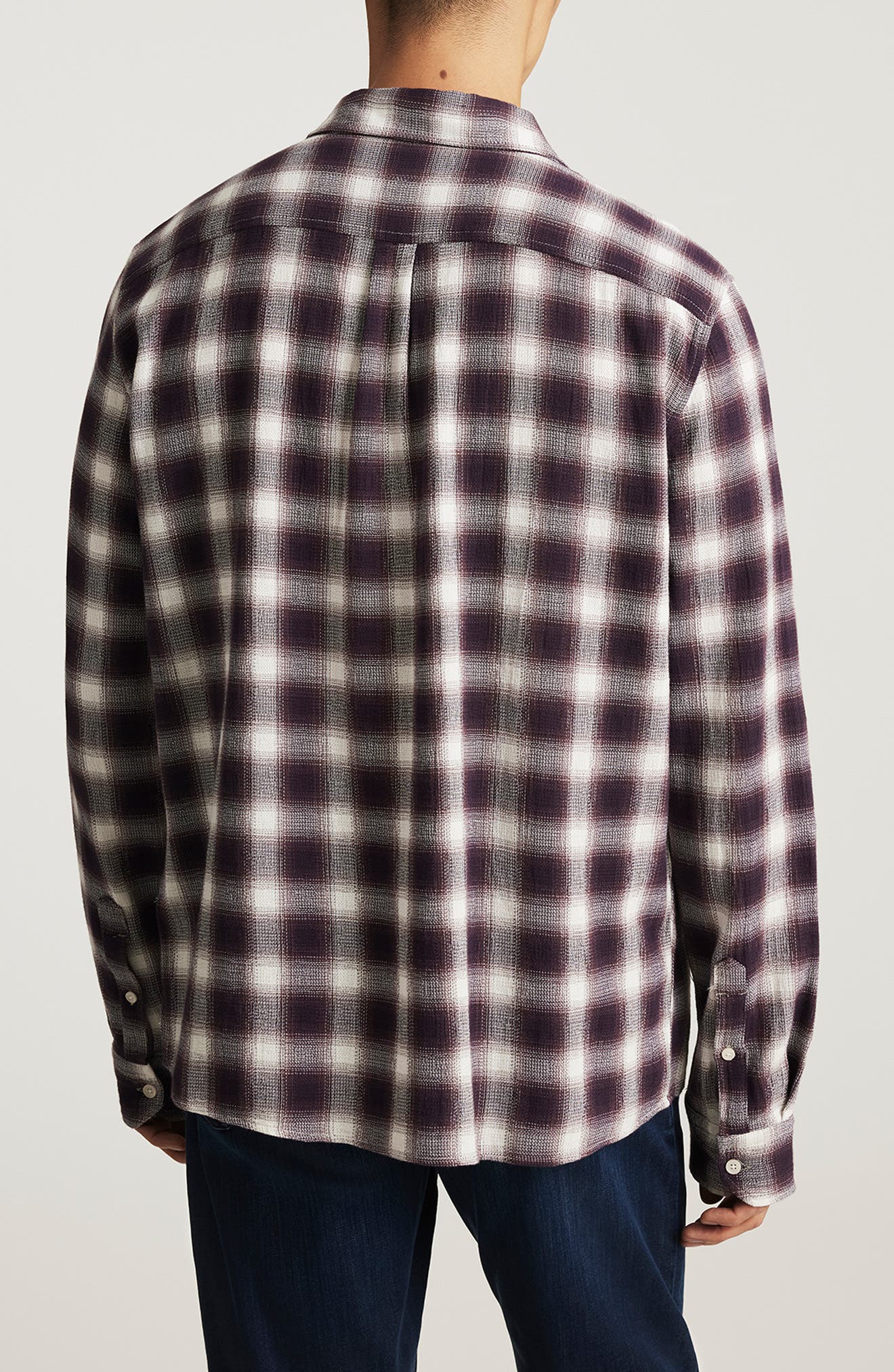 Plaid Cotton Button-Up Shirt - image 2