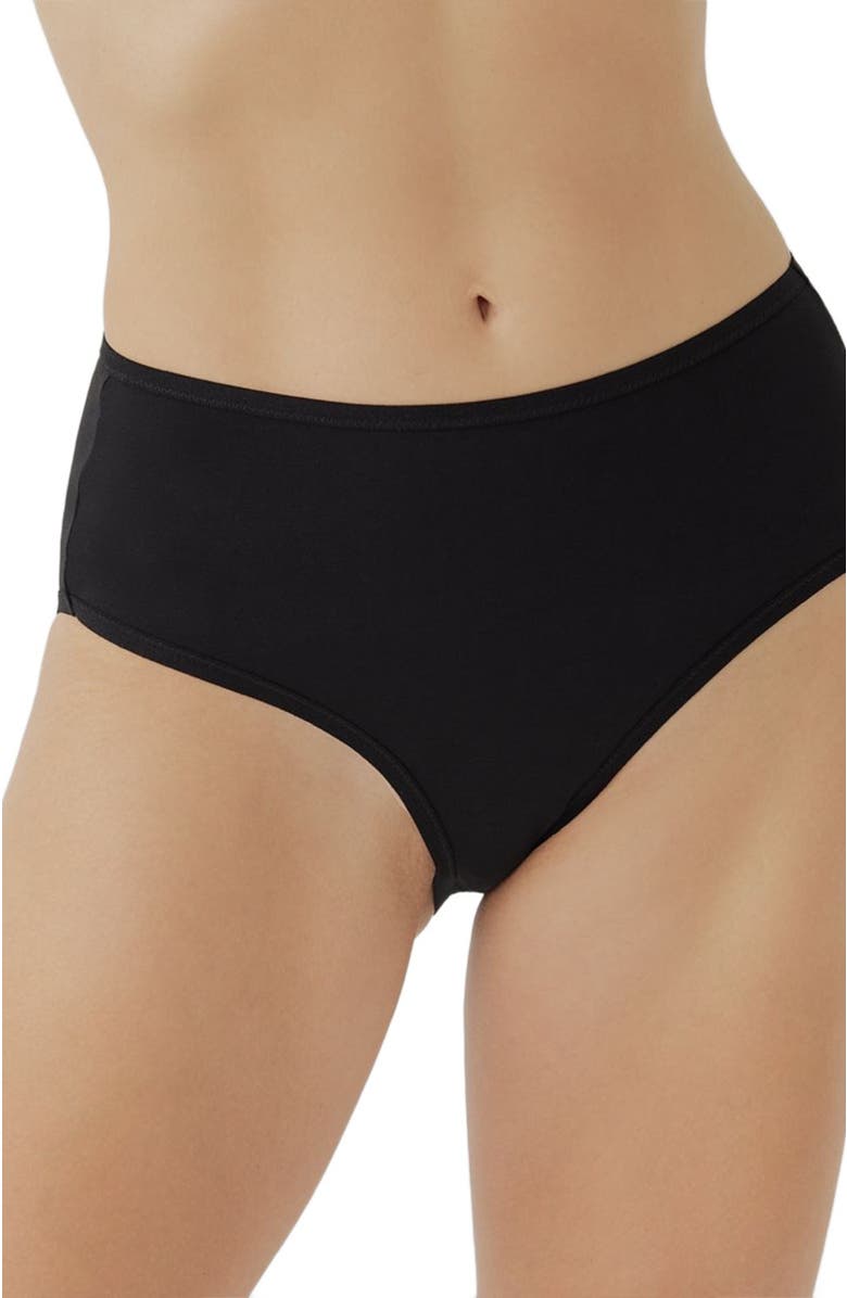 Pact Organic Cotton Everyday High Cut Brief 6-Pack, Main, color, 