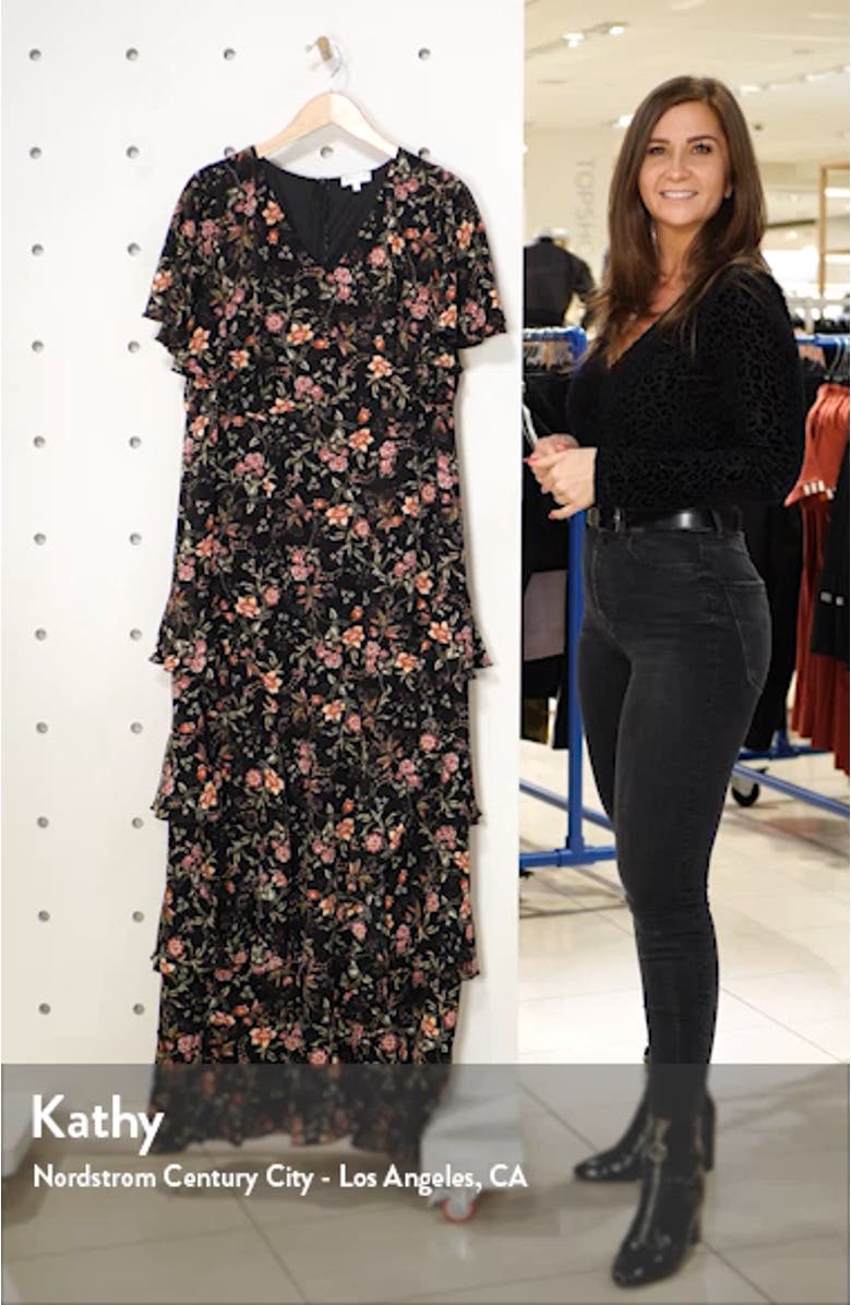 Tour de Flounce Tiered Maxi Dress, sales video thumbnail