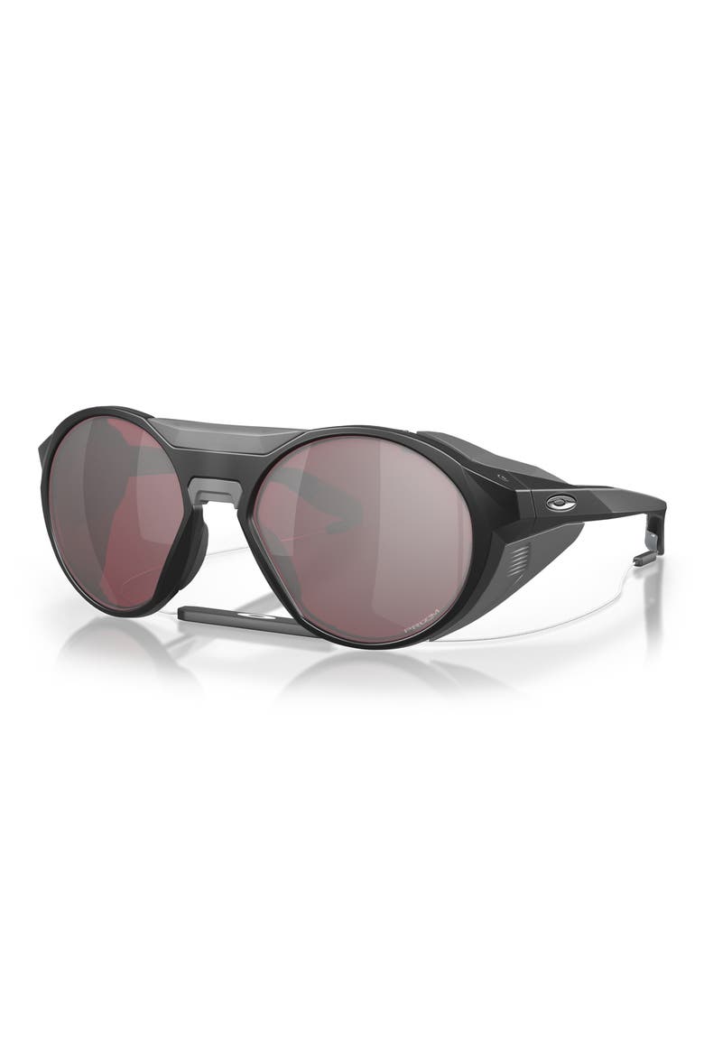 Clifden 54mm Round Sunglasses, Alternate, color, MATTE BLACK / PRIZM SNOW