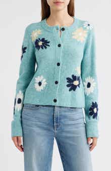 Rails Millie Floral Intarsia Cardigan