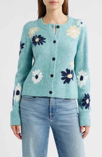 Rails Millie Floral Intarsia Cardigan
