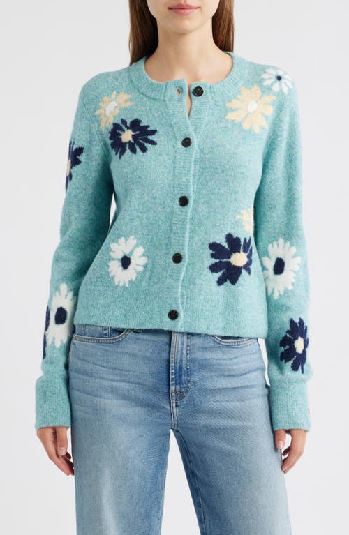 Rails Millie Floral Intarsia Cardigan In Multi