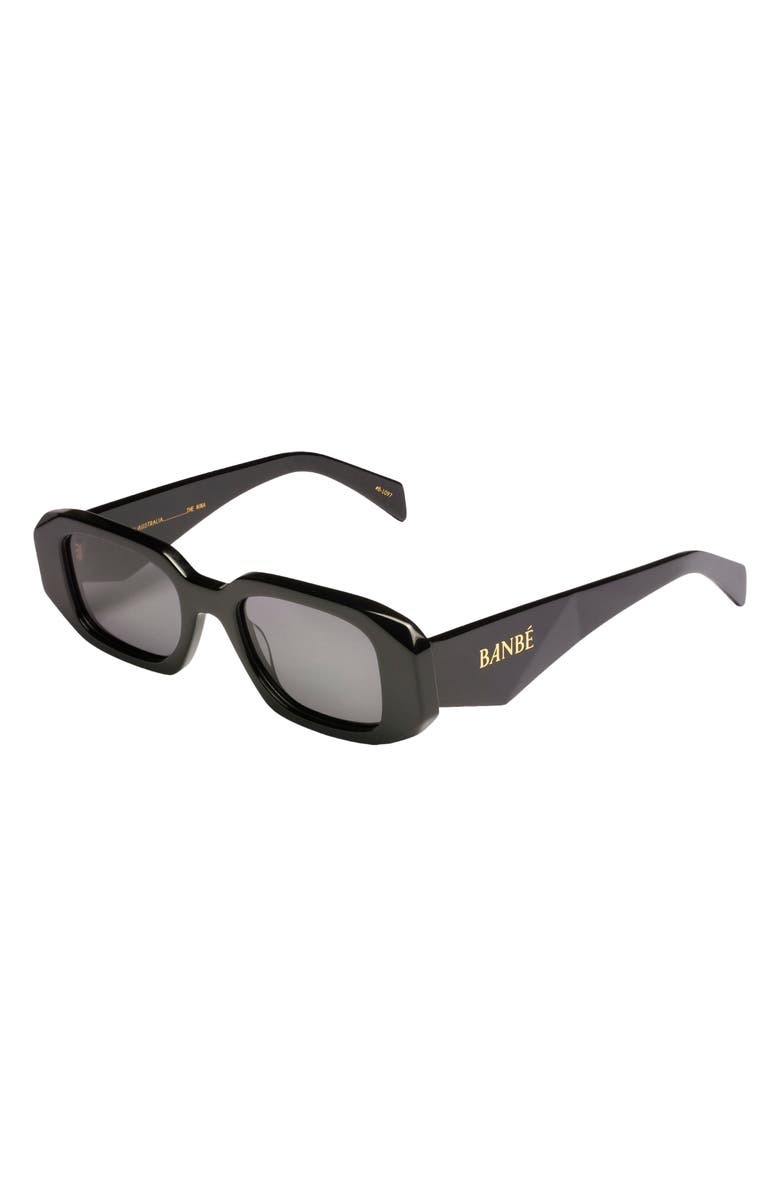 Banbé The Nina Polarized Rectangular Sunglasses, Alternate, color,