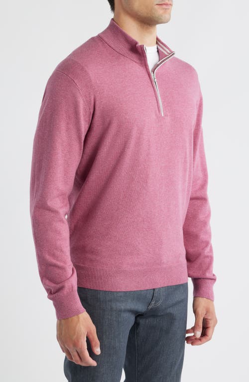 Johnnie-o Desmond Half Zip Sweater In Multi