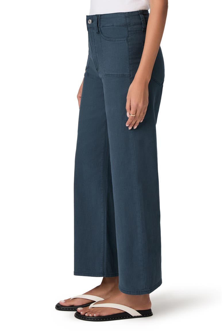 Anessa High Waist Ankle Wide Leg Pants, Alternate, color, VINTAGE NAVY MOONLIGHT