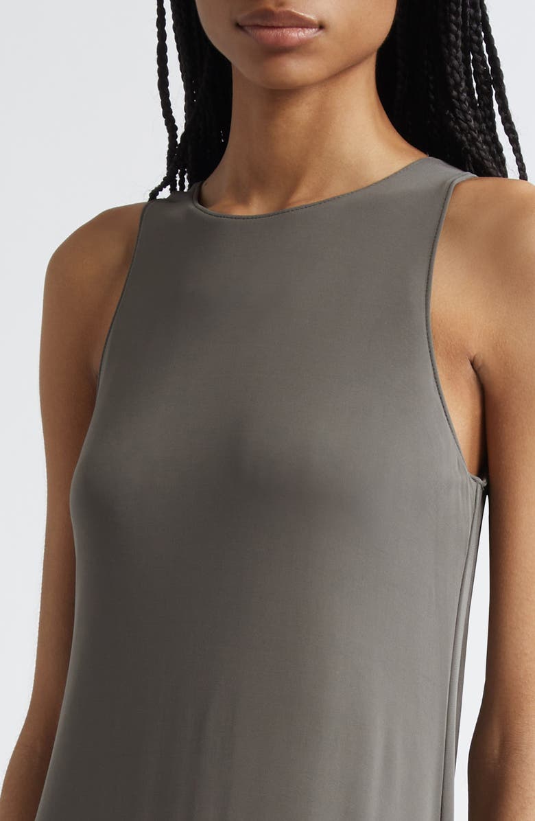 MM by Max Mara Accento Sleeveless Maxi Dress, Alternate, color, Dark Green