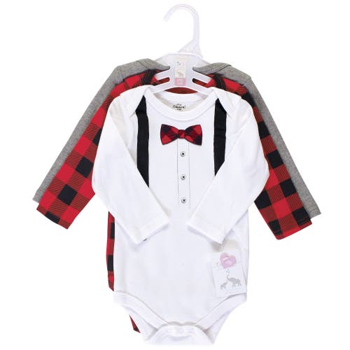 Little Treasure Triple Pack Long-sleeve Infant Bodysuits In Multi
