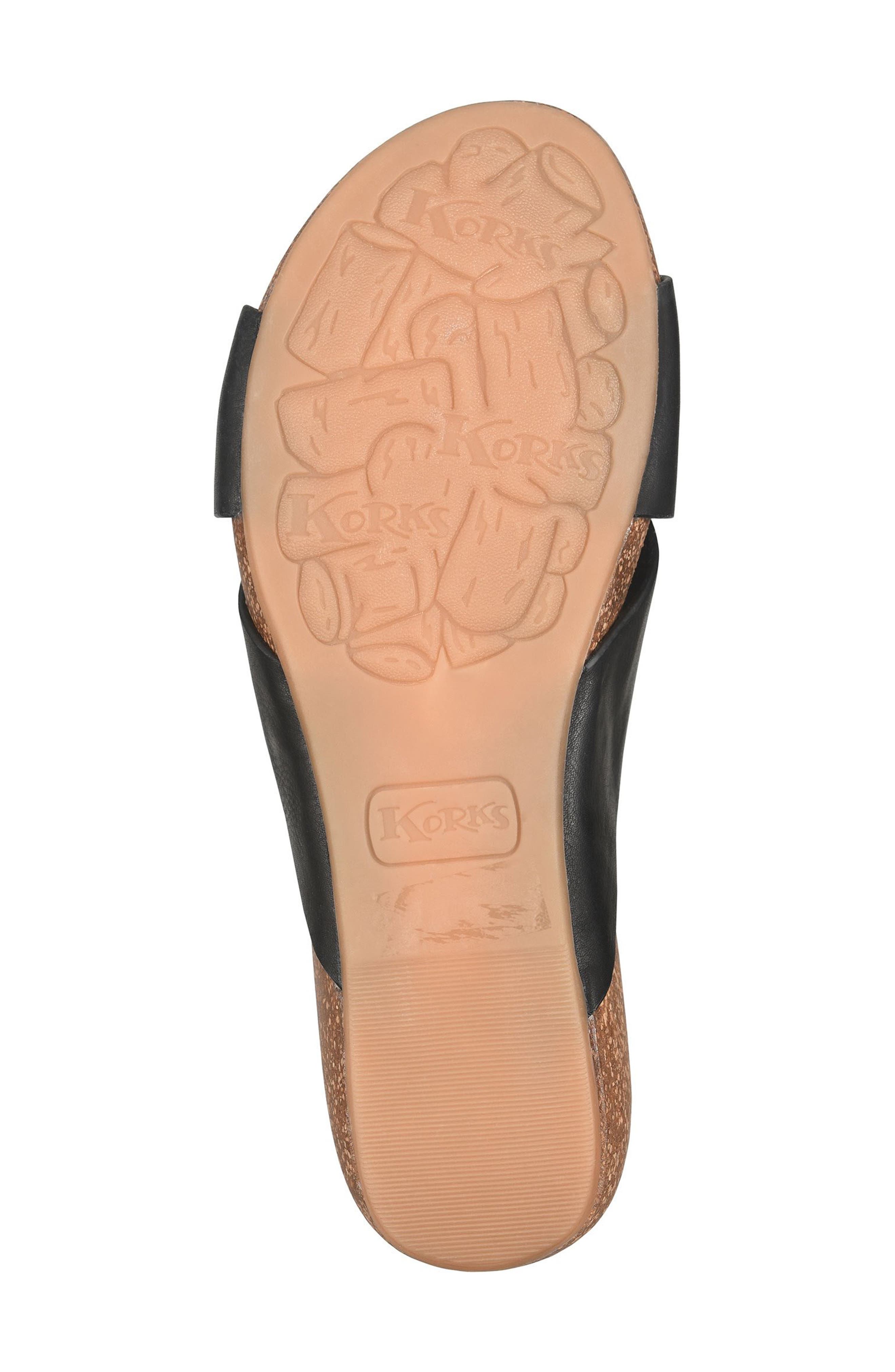 KORKS Micha Toe Post Sandal, Alternate, color, Black