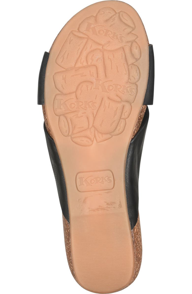 KORKS Micha Toe Post Sandal, Alternate, color, Black