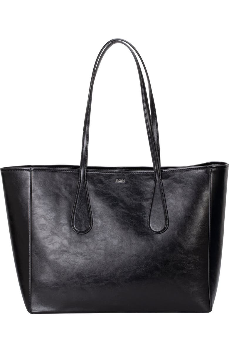 BOSS Liriel Faux Leather Shopper Bag, Alternate, color,