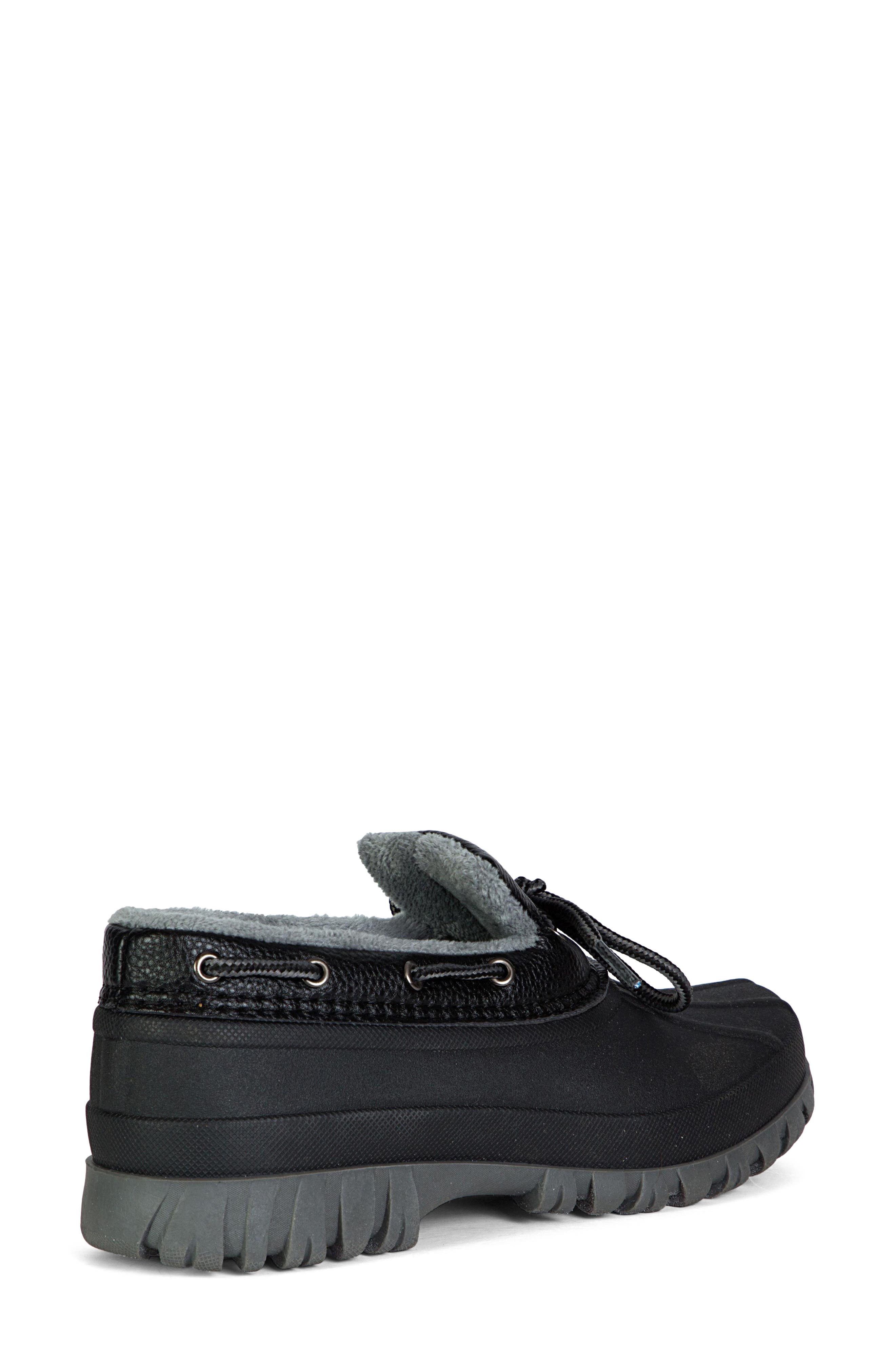Willow Waterproof Faux Leather Shoe, Alternate, color, BLACK