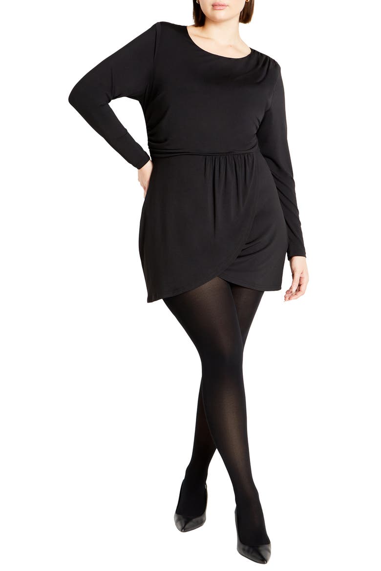 Kasey Long Sleeve Dress, Main, color, BLACK