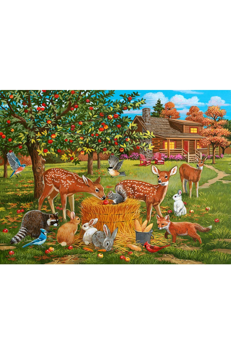 Sunsout Gathering under the AppleTree 500 piece Jigsaw Puzzle for Adults, Alternate, color, Multicolor