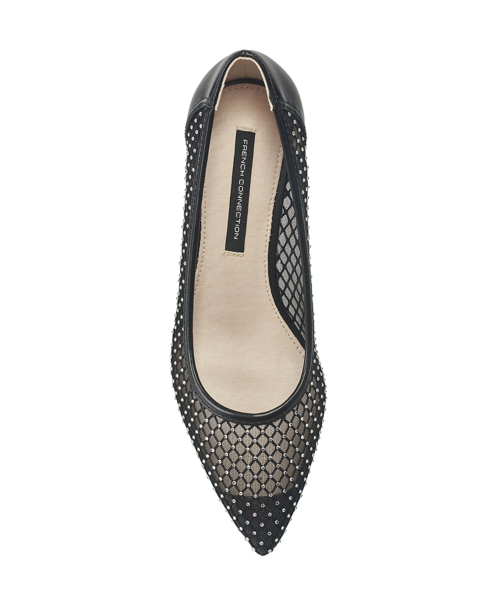 Elise Mesh and Stone Heel, Alternate, color, Black