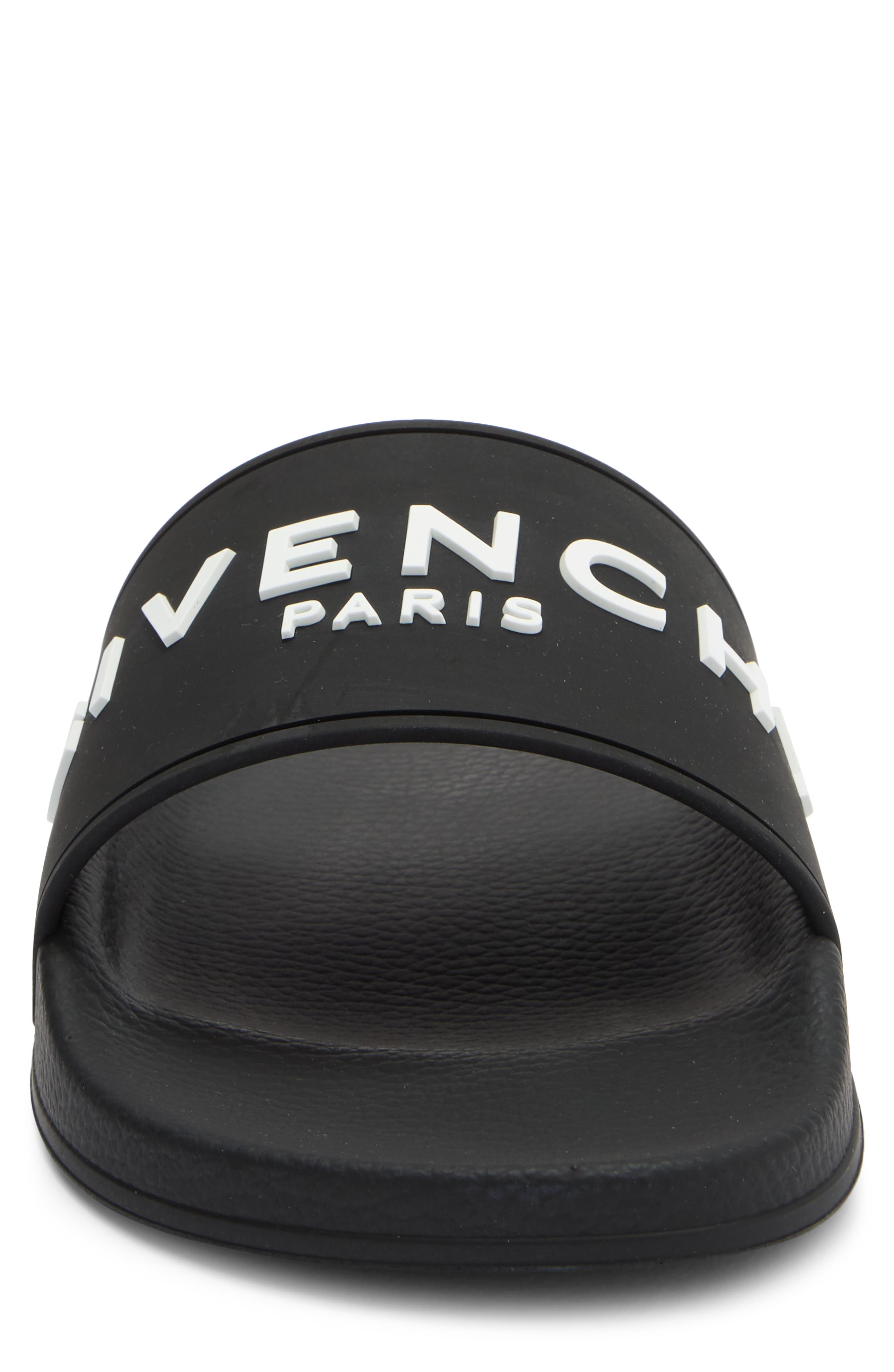 Givenchy Logo Slide Sandal, Alternate, color, Black