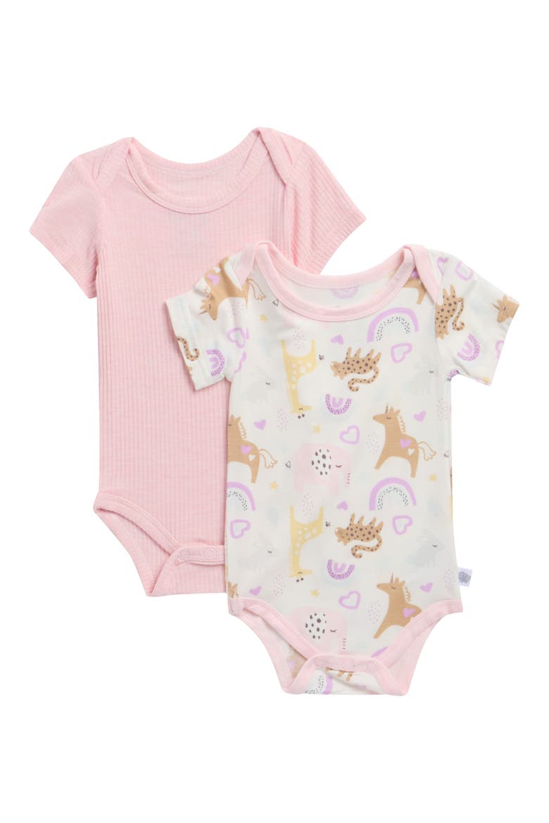 2-Pack Bodysuit, Main, color, PINK