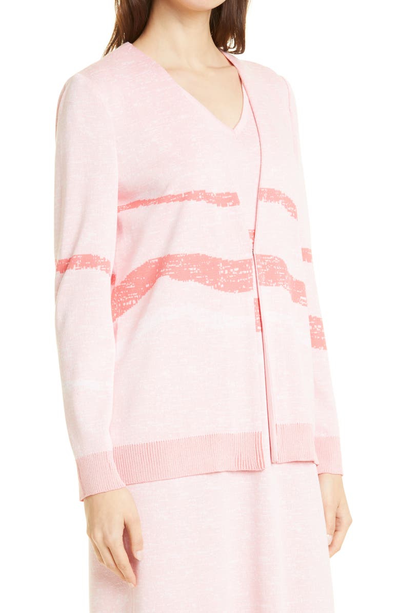 Misook Landscape Pattern Cardigan, Alternate, color, 